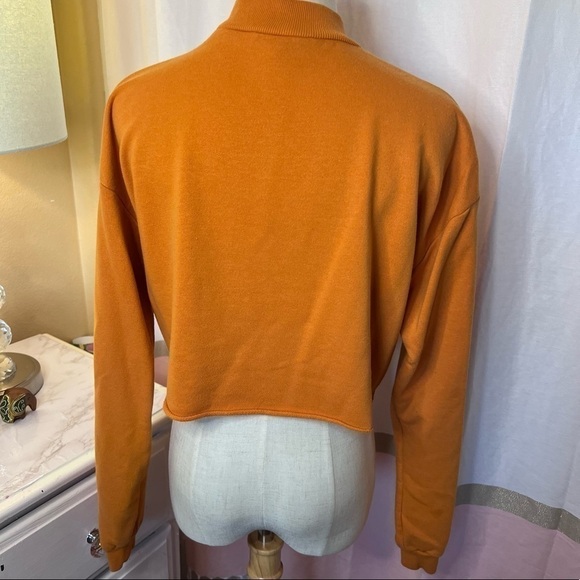 CROPPED MockNeck Sweatshirt, sz M - Picture 3 of 8